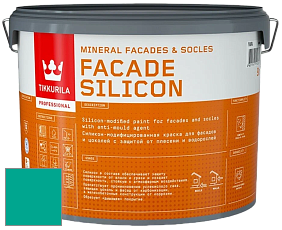 Краска Tikkurila Facade Silicon краска фасадная цвет NCS S 2060-B70G 