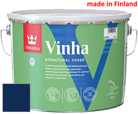 Краска Tikkurila Vinha кроющий антисептик для деревянных фасадов цвет RAL 5026 