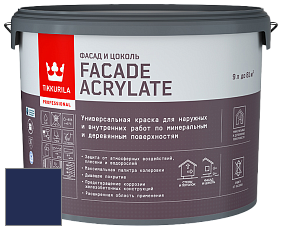 Краска Tikkurila Facade Acrylate краска внутренних и наружных работ цвет RAL 5013 