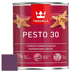 Краска Tikkurila Euro Pesto 30 эмаль цвет NCS S 5040-R40B 