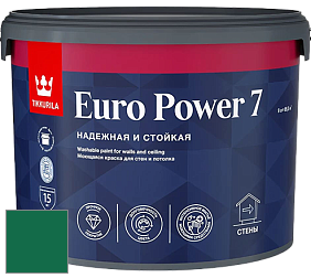 Краска Tikkurila Euro Power 7 краска для стен и потолков цвет NCS S 4550-G 