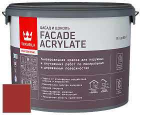 Краска Tikkurila Facade Acrylate краска внутренних и наружных работ цвет RAL 3013 