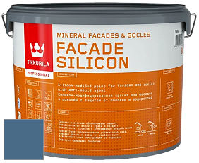 Краска Tikkurila Facade Silicon краска фасадная цвет NCS S 5030-R90B 