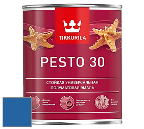 Краска Tikkurila Euro Pesto 30 эмаль цвет NCS S 3060-R80B 