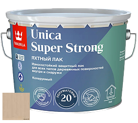 Краска Tikkurila Unica Super Strong (полуматовый) лак яхтный цвет 3467 Имбирь