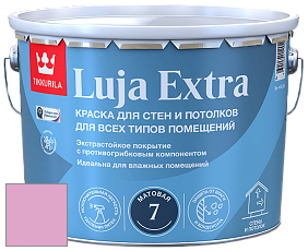 Краска Tikkurila Luja Extra 7 матовая краска для влажных помещений цвет J338 Барби