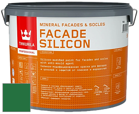 Краска Tikkurila Facade Silicon краска фасадная цвет NCS S 3560-G10Y 