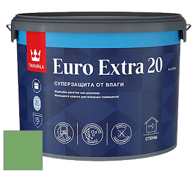 Краска Tikkurila Euro Extra 20 краска для стен и потолков цвет NCS S 2050-G20Y 