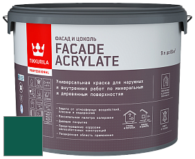 Краска Tikkurila Facade Acrylate краска внутренних и наружных работ цвет NCS S 5540-B80G 