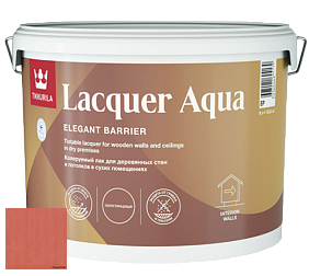 Краска Tikkurila Lacquer Aqua (полуглянцевый) лак интерьерный цвет 3459 Рябина