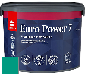 Краска Tikkurila Euro Power 7 краска для стен и потолков цвет NCS S 2555-B80G 
