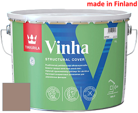 Краска Tikkurila Vinha кроющий антисептик для деревянных фасадов цвет V477 Каменная стена