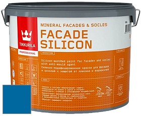 Краска Tikkurila Facade Silicon краска фасадная цвет NCS S 3065-R90B 