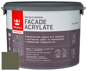 Краска Tikkurila Facade Acrylate краска внутренних и наружных работ цвет 2679 Metsola