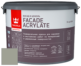 Краска Tikkurila Facade Acrylate краска фасадная цвет 2689 Väinämöinen