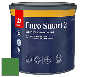 Краска Tikkurila Euro Smart 2 краска для стен и потолков цвет RAL 6017 