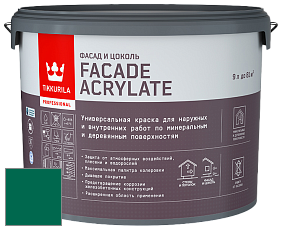 Краска Tikkurila Facade Acrylate краска внутренних и наружных работ цвет NCS S 4550-B90G 