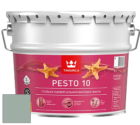 Краска Tikkurila Euro Pesto 10 эмаль цвет NCS S 3010-G 