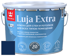 Краска Tikkurila Luja 20 Extra полуматовая краска для влажных помещений цвет RAL 5026 