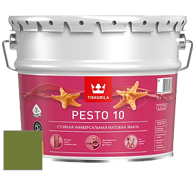 Краска Tikkurila Euro Pesto 10 эмаль цвет NCS S 3560-G40Y 