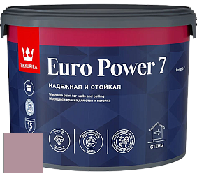 Краска Tikkurila Euro Power 7 краска для стен и потолков цвет NCS S 3020-R20B 