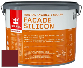 Краска Tikkurila Facade Silicon краска фасадная цвет RAL 3004 