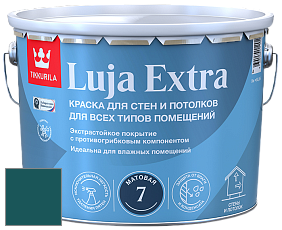 Краска Tikkurila Luja Extra 7 матовая краска для влажных помещений цвет M367 Аквамарин
