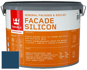 Краска Tikkurila Facade Silicon краска фасадная цвет RAL 5001 