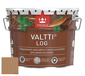 Краска Tikkurila Valtti Log грунтовочный антисептик по дереву цвет 5064 Heinä