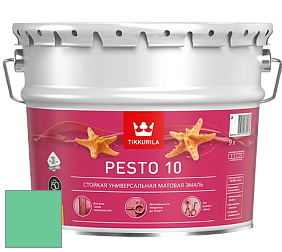 Краска Tikkurila Euro Pesto 10 эмаль цвет NCS S 1050-G 