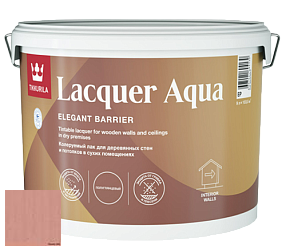 Краска Tikkurila Lacquer Aqua (полуглянцевый) лак интерьерный цвет 3468 Роза