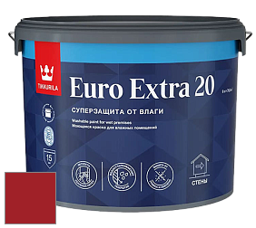 Краска Tikkurila Euro Extra 20 краска для стен и потолков цвет RAL 3001 
