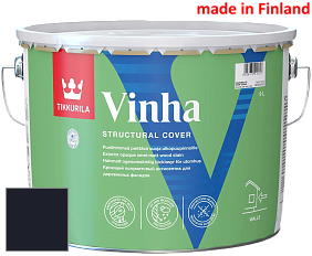 Краска Tikkurila Vinha кроющий антисептик для деревянных фасадов цвет RAL 5004 