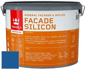 Краска Tikkurila Facade Silicon краска фасадная цвет NCS S 3560-R80B 