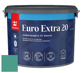 Краска Tikkurila Euro Extra 20 краска для стен и потолков цвет NCS S 3040-B80G 