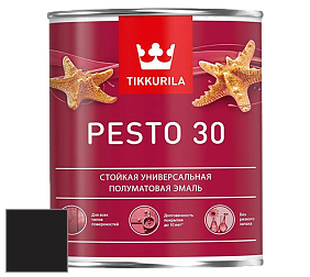 Краска Tikkurila Euro Pesto 30 эмаль цвет RAL 8022 