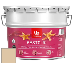 Краска Tikkurila Euro Pesto 10 эмаль цвет Y396 Травертин