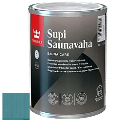 Краска Tikkurila Supi Saunavaha защитный состав для сауны цвет 3454 Средиземноморье