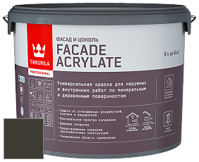 Краска Tikkurila Facade Acrylate краска внутренних и наружных работ цвет RAL 6022 