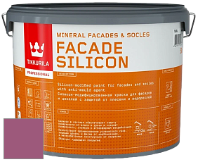 Краска Tikkurila Facade Silicon краска фасадная цвет NCS S 3050-R30B 