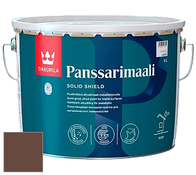 Краска Tikkurila Panssarimaali краска по металлу цвет 0298 Темно-бордовый