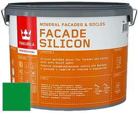 Краска Tikkurila Facade Silicon краска фасадная цвет RAL 6037 