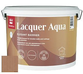 Краска Tikkurila Lacquer Aqua (полуглянцевый) лак интерьерный цвет 3441 Лесной орех