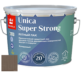 Краска Tikkurila Unica Super Strong (полуматовый) лак яхтный цвет 3444 Ежевика