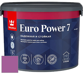 Краска Tikkurila Euro Power 7 краска для стен и потолков цвет NCS S 2060-R40B 