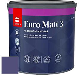 Краска Tikkurila Euro Matt 3 краска для стен и потолков цвет N346 