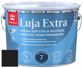 Краска Tikkurila Luja Extra 7 матовая краска для влажных помещений цвет RAL 8022 