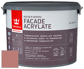 Краска Tikkurila Facade Acrylate краска внутренних и наружных работ цвет V418 Рустика