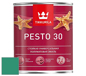 Краска Tikkurila Euro Pesto 30 эмаль цвет L373 Изумруд