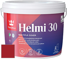 Краска Tikkurila Helmi 30 краска для мебели цвет RAL 3002 